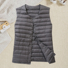Lichtgewicht gewatteerd damesvest, mouwloos, warm en casual winterbovenstuk.