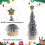 Mini décorations de sapin de Noël à pointe blanche (12 pièces) 4