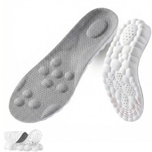 Semelles intérieures 4D Cloud en mousse à mémoire de forme pour hommes et femmes, soutien orthopédique de la voûte plantaire, amorti massant,
