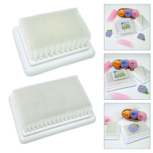 Felting Needle Brush with Mat for Craft Punching 1