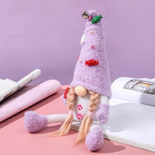 Gnome en peluche elfe décoratif style scandinave 1 pièce