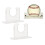 Sturdy Acrylic Baseball Bat Wall Mount Holder, 2pcs 10x4x7cm 9