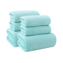 Towels And Washcloths 6 Pcs Bath Towels Set For Bathroom Thick Soft Absorbent Towel Set Of 6 Household Wash Face Gift Towel