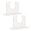 Sturdy Acrylic Baseball Bat Wall Mount Holder, 2pcs 10x4x7cm 16