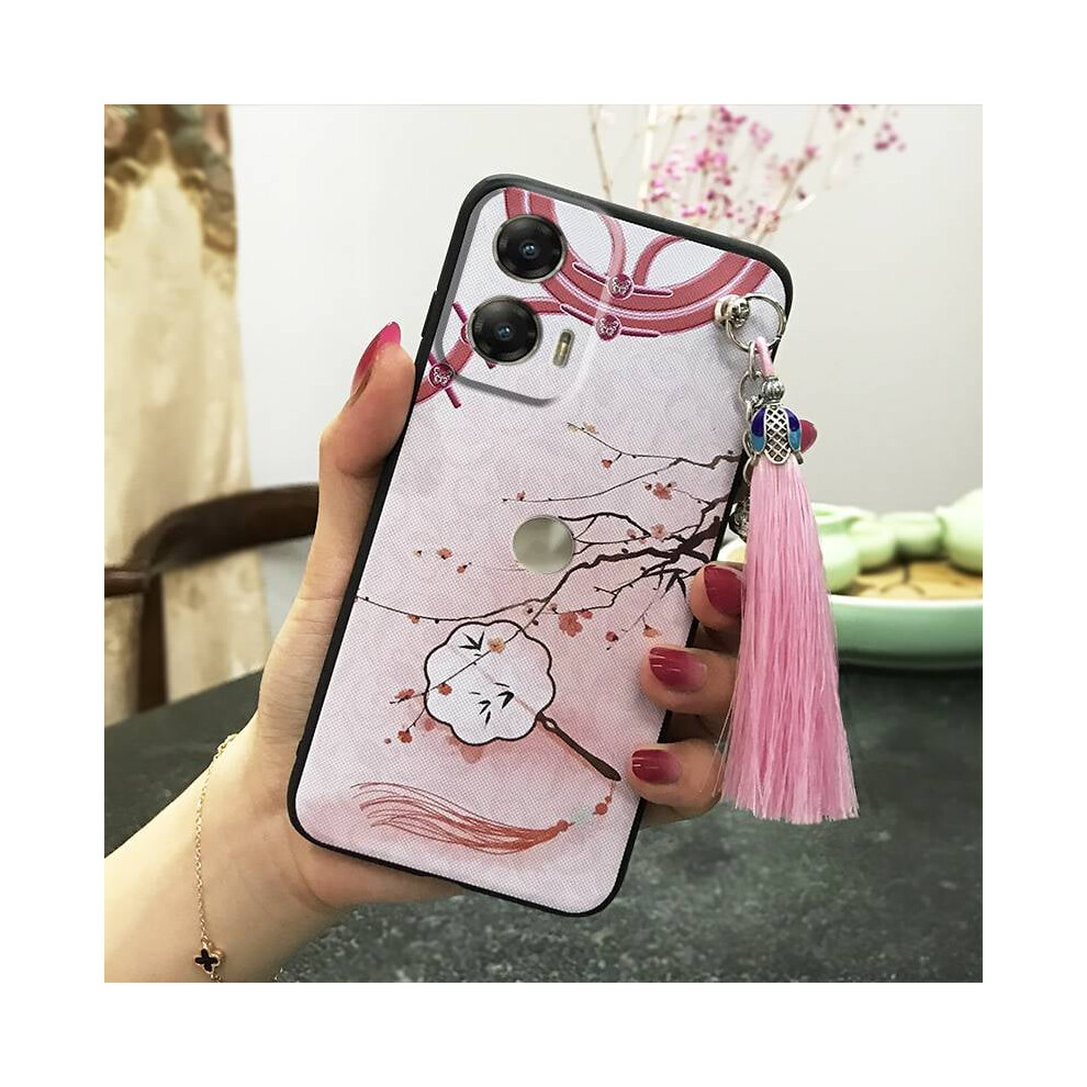 Moto G Stylus 5G 2024 Phone Case – Chinese Style, Dirt-Resistant, Waterproof, Shockproof Silicone Tpu Case With Tassel 9482726326946