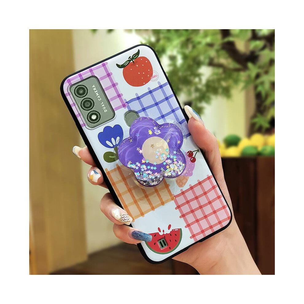 Wiko Voix/U616at Phone Case – Tpu Glitter Quicksand Anti-Knock, Lens Protection, Rotatable Stand, Waterproof & Dirt-Resistant 9482726327721