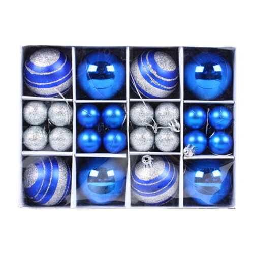 Christmas Ball Ornaments Set Blue 40 Pieces 1
