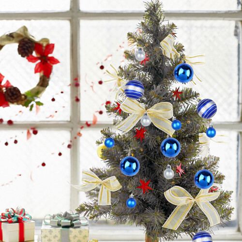 Christmas Ball Ornaments Set Blue 40 Pieces 2