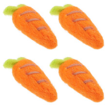 carrots ornaments Carrot Design Ornament Orange Felt 4pcs