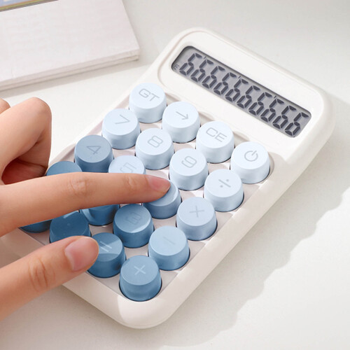 Basic Office Calculators Large LCD Display, Big Buttons, Desktop, Cute, Aesthetic