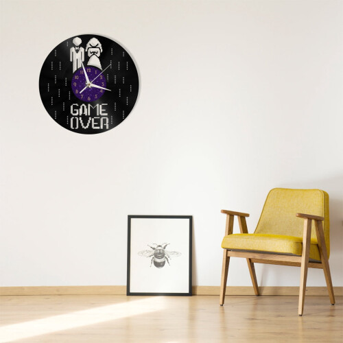 Horloge murale silencieuse en vinyle de 30 cm (12 pouces) 2