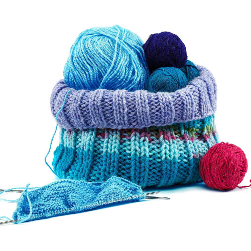 Soft acrylic crochet yarn multicolor 100g skein 2
