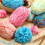 Soft acrylic crochet yarn multicolor 100g skein 4