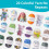 Soft acrylic crochet yarn multicolor 100g skein 5