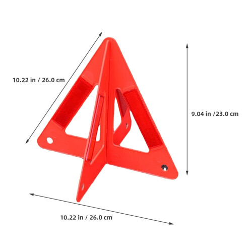 Triangle Warning Sign Reflective Road Safety 3 pcs 2