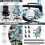 Bürostuhlbezug-Set Monstera-Print, 5-teilig 4