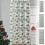 Christmas Tree Snowflake Blackout Curtains Grommet Top Red 1