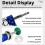 New Pipe Inner Wall Cutter Hand Drill Adapter Rod Limit Adjustable Mini Rod Saw 2