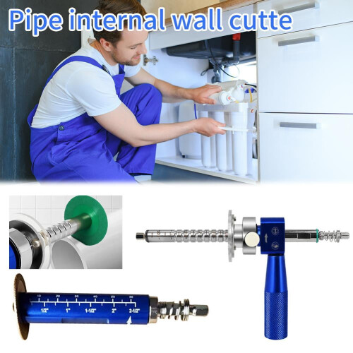 New Pipe Inner Wall Cutter Hand Drill Adapter Rod Limit Adjustable Mini Rod Saw 2