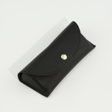 Soft Leather Glasses Case for Men and Women, 1 Pack