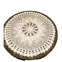 Handmade Crochet Doilies Cotton Table Cloth Lace Doilies Round Lace Tablecloths Crochet Tablecloth 22 Inches.
