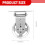 Round Pulley Silver 1 Pack 5.5 x 3.5 x 1.2 Inches 2