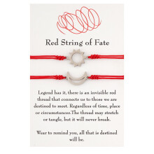 Red String of Fate Bracelets Handmade Red Rope Long Distance Matching Bracelet