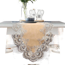 Lace Dining Table Runner, Coffee Table Runners 48 inches Long for Kitchen Home Christmas Party Decorations