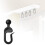 Plastic Hooks For Gazebo Curtains - Black Track Hooks Rustproof Multipurpose Gliding 1