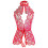 Πολυτελή εσώρουχα γυναικών με δαντέλα, κορμάκι με βαθύ V ντεκολτέ, ελαστικό, 3