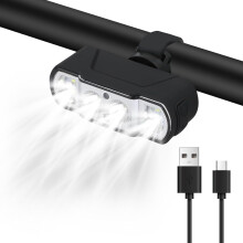 500L LED-pyörän ajovalo, älykäs anturi ja vedenpitävä, ladattava USB-C:llä, heijastamaton, kestävä – yhteensopiva XXX:n kanssa