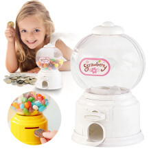 Schattige witte snoepdispenser voor op het bureau – Creatieve snackopslag, geschikt voor bruiloften, bruidsfeesten en verjaardagsdecoraties
