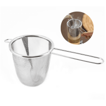 Fine Mesh Stainless Steel Tea Infuser Basket - Reusable Loose Leaf Tea Strainer for Mugs & Cups