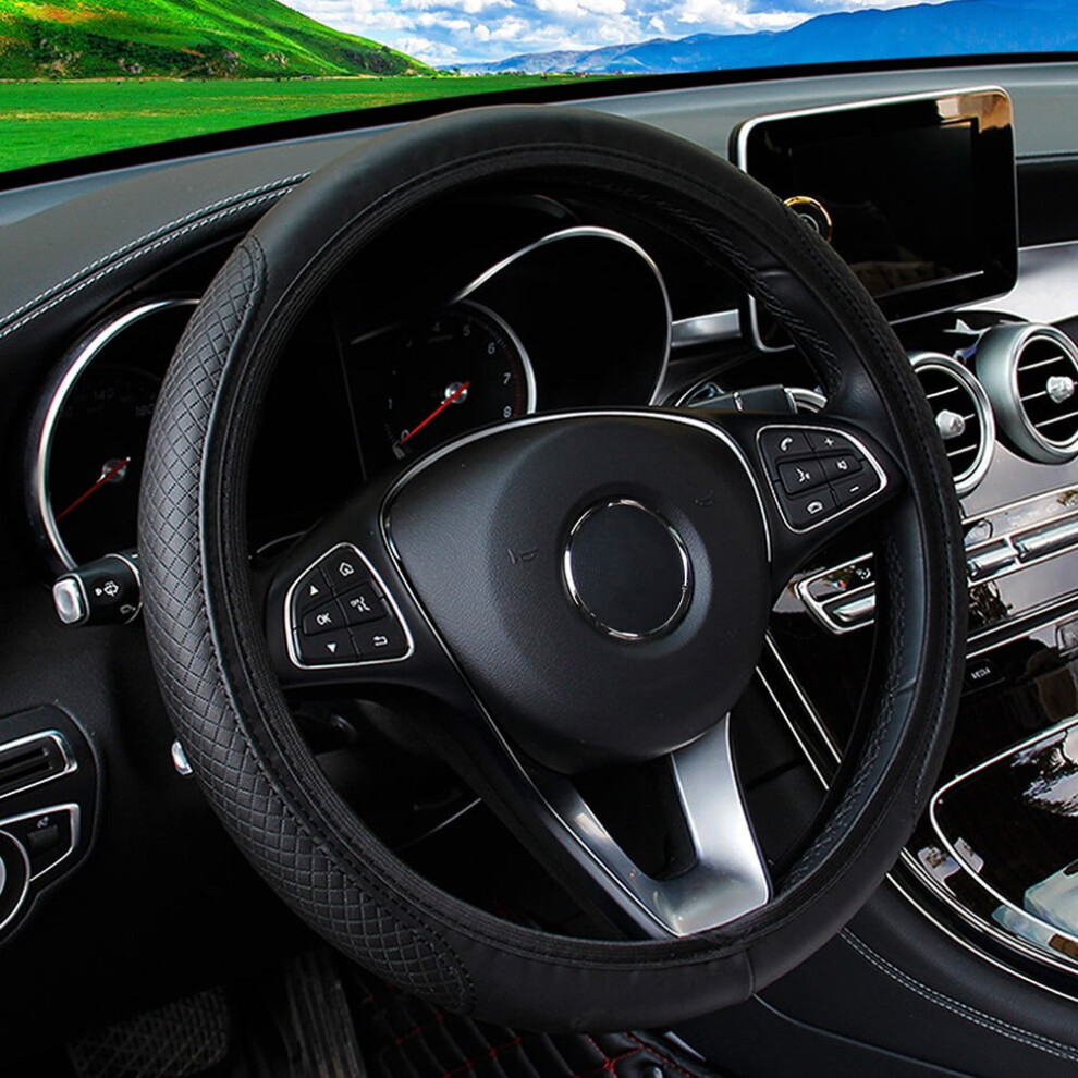 Antislip Grip Car Steering Wheel Cover Breathable Fit For Most Vehicles 9193271210290