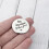 Hand-Stamped Pewter Pocket Token Personalized Love Gift 8