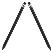 2 stuks tablet precisiepen universele stylus voor touchscreen zwart