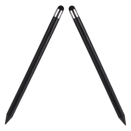 2 penne stilo universali di precisione per tablet touchscreen, colore nero