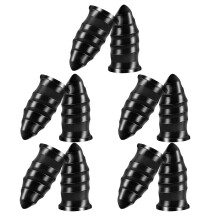 Kit de 10 dopuri de unghii pentru repararea anvelopelor cu vid, negru, pentru anvelope de bicicletă, utilizare în deplasare, 1,30 x 0,80 x 0,80 cm