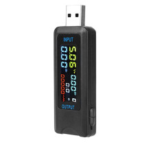 Tester USB compatto 10 in 1 per un monitoraggio dettagliato delle prestazioni di ricarica.
