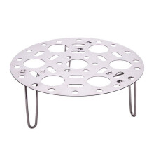 Stainless Steel Adjustable Steaming Rack, Height Customizable Egg and Vegetable Cooker, Round Serving Tray, Multi-Level Kitchen Essential