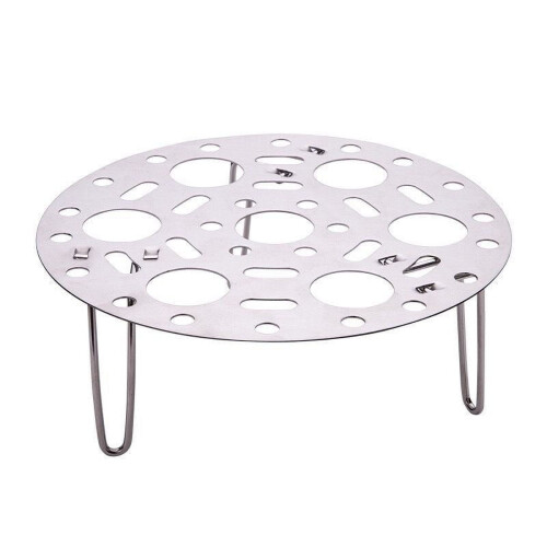Stainless Steel Adjustable Steaming Rack, Height Customizable Egg and Vegetable Cooker, Round Serving Tray, Multi-Level Kitchen Essential