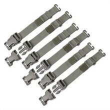 6 Pcs Tactical Rush Tier System Backpack Straps Accessories, Adjustable Tie Down Straps