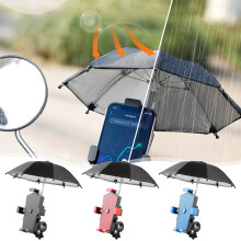 Motorcycle Phone Holder with Rainproof Sunshade for