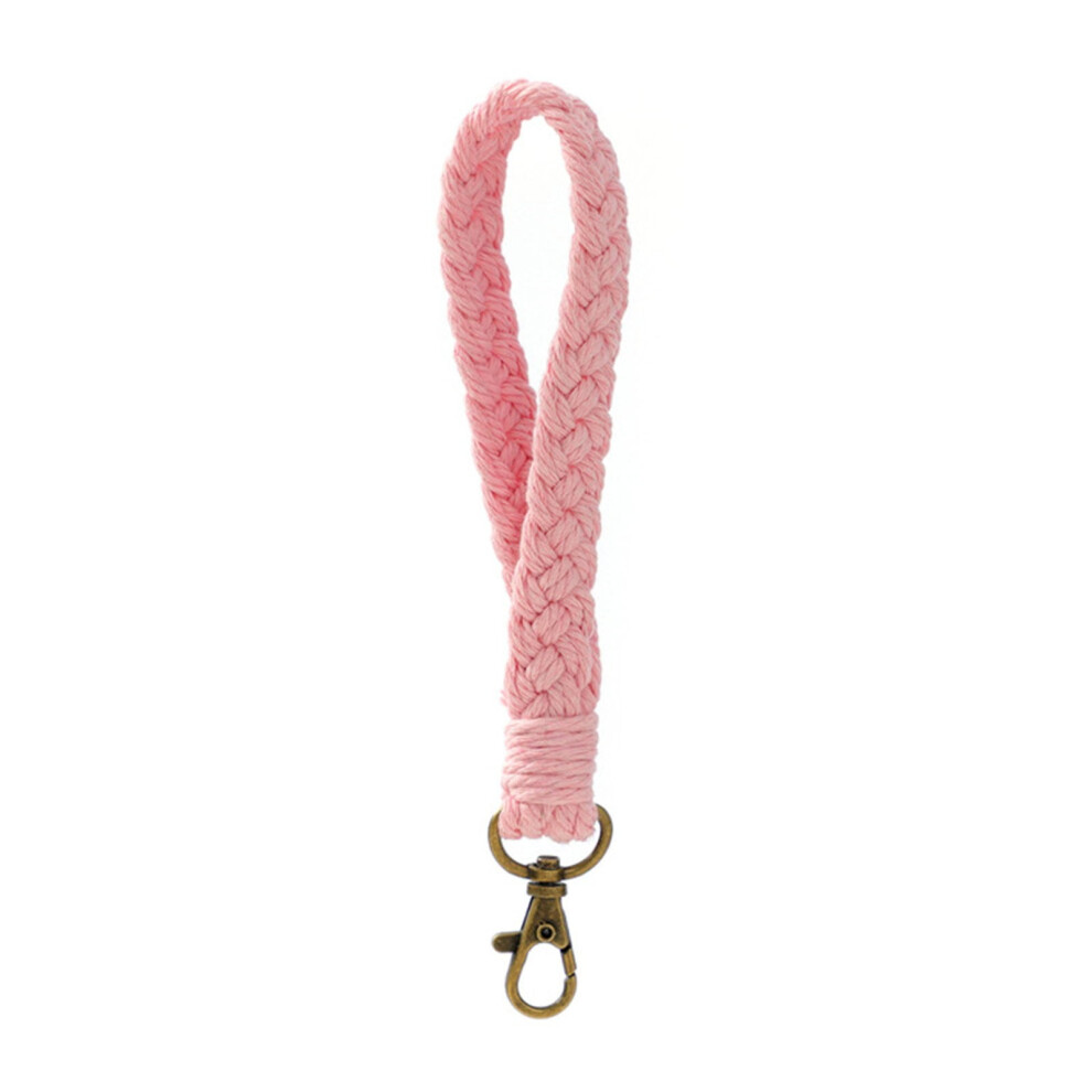 2026 New Handmade Woven Cotton Rope Keychain Bracelet Woven Pendant Keyring Car Keychain 9327961857582