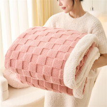 Tupukom Fleece Blankets and Throws,59.06x39.37Inches Thick Coral Velvet Office Nap Lunch Conditioning Blanket,Cozy Furry Blanket for Bed,Couch,Sofa
