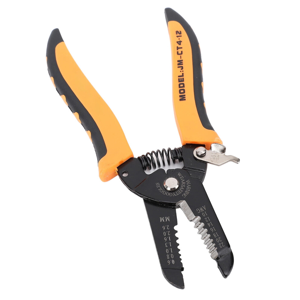 Precision Wire Stripper & Cutter Â Carbon Steel Multifunctional Pliers With Safety Lock For 10Â22Awg Solid & Braided Wires 9327961857049