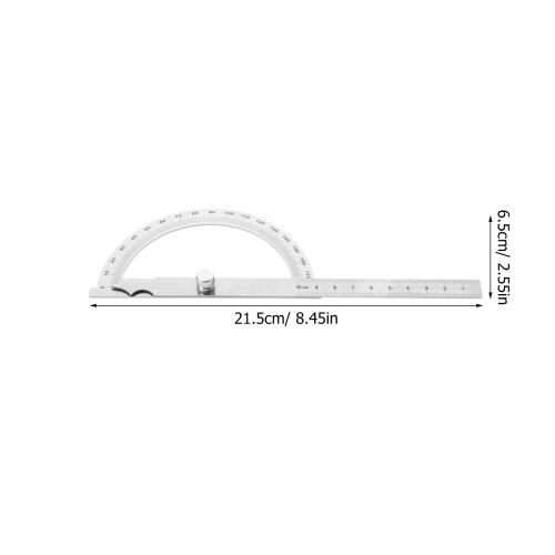 WHAMVOX Stainless Steel Angle Finder Protractor Ruler for Woodworking Projects Silver 1