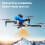 Drone 1080P για ενήλικες με αποφυγή εμποδίων, οπτική ροή, τροχιά πτήσης, λειτουργία 8