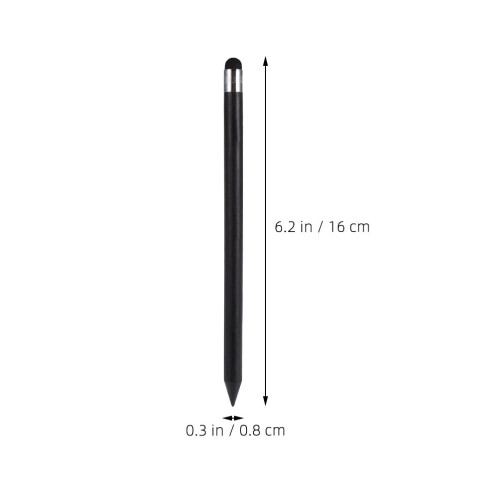 2 penne stilo universali di precisione per tablet touchscreen, colore nero 1