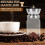 Χειροκίνητο καπάκι μύλου καφέ Mason Jar, από ανοξείδωτο ατσάλι (70mm), συμβατό με βάζα 4